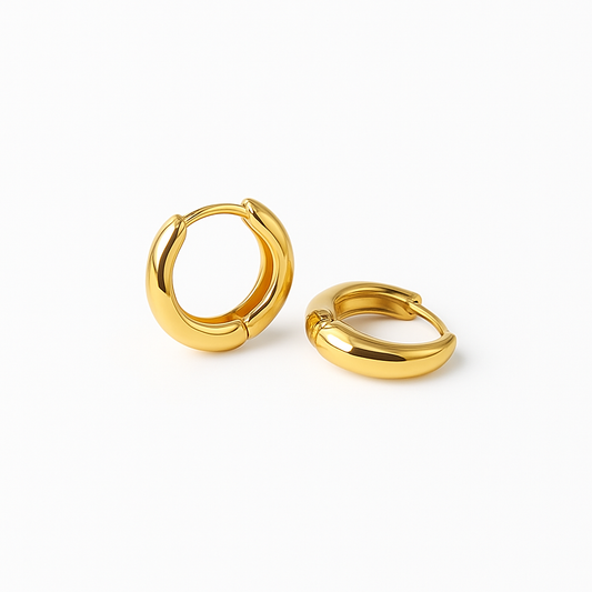 Örhänge, hoop, guld