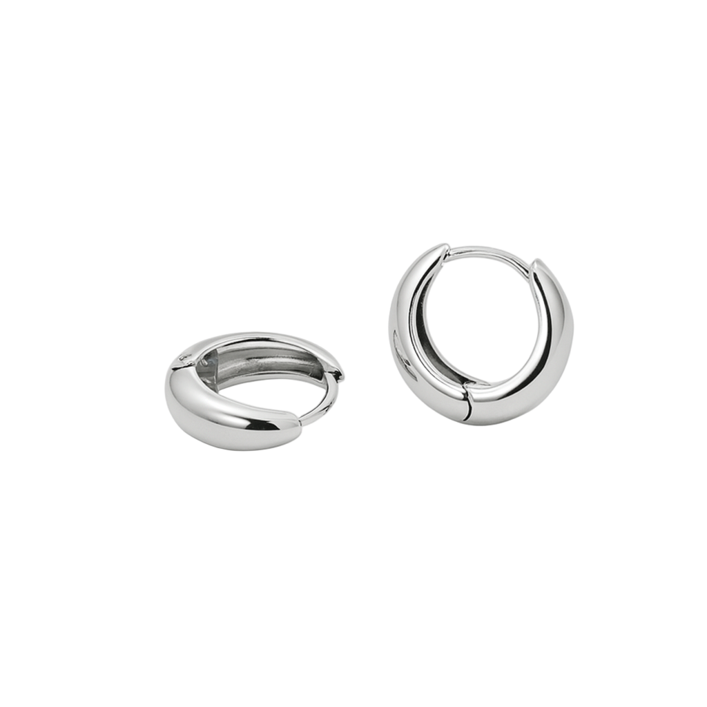 Örhänge, hoop, silver