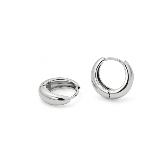Örhänge, hoop, silver