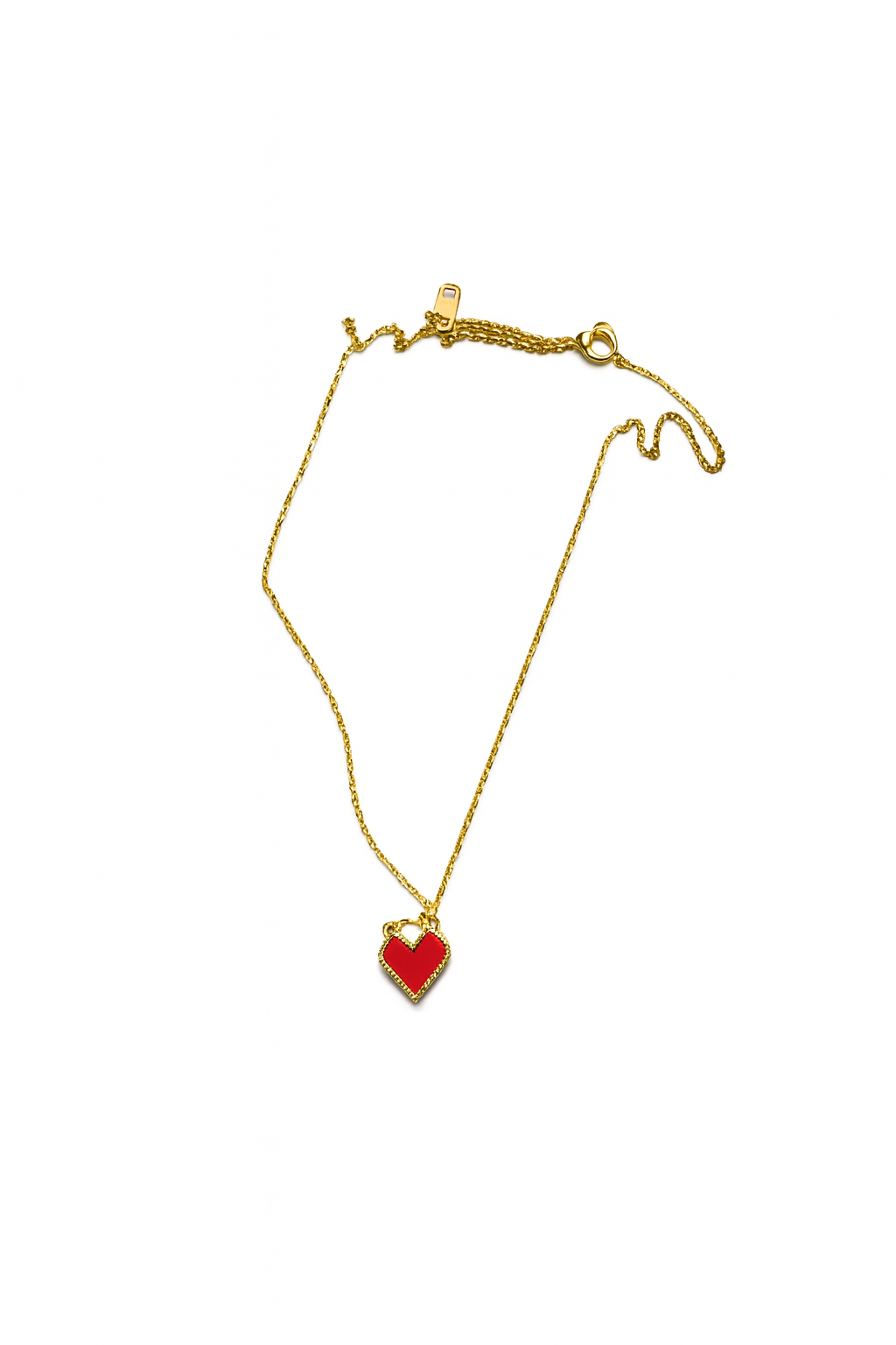 Halsband, hjärta, guld